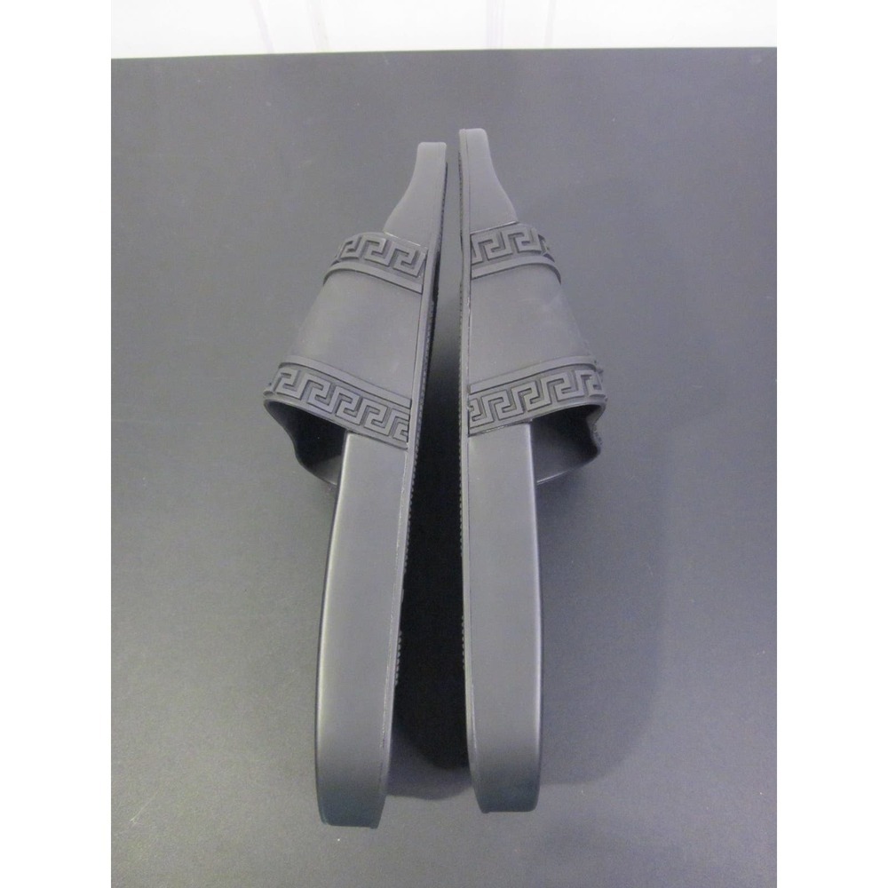 Versace Palazzo pool slide black slide rubber NWOT IT 41 - Picture 12 of 14